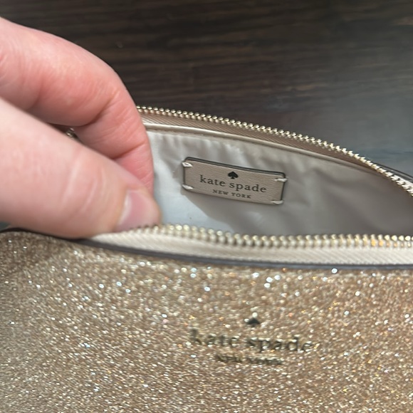 Kate spade glitter cosmetic pouch - Picture 7 of 11